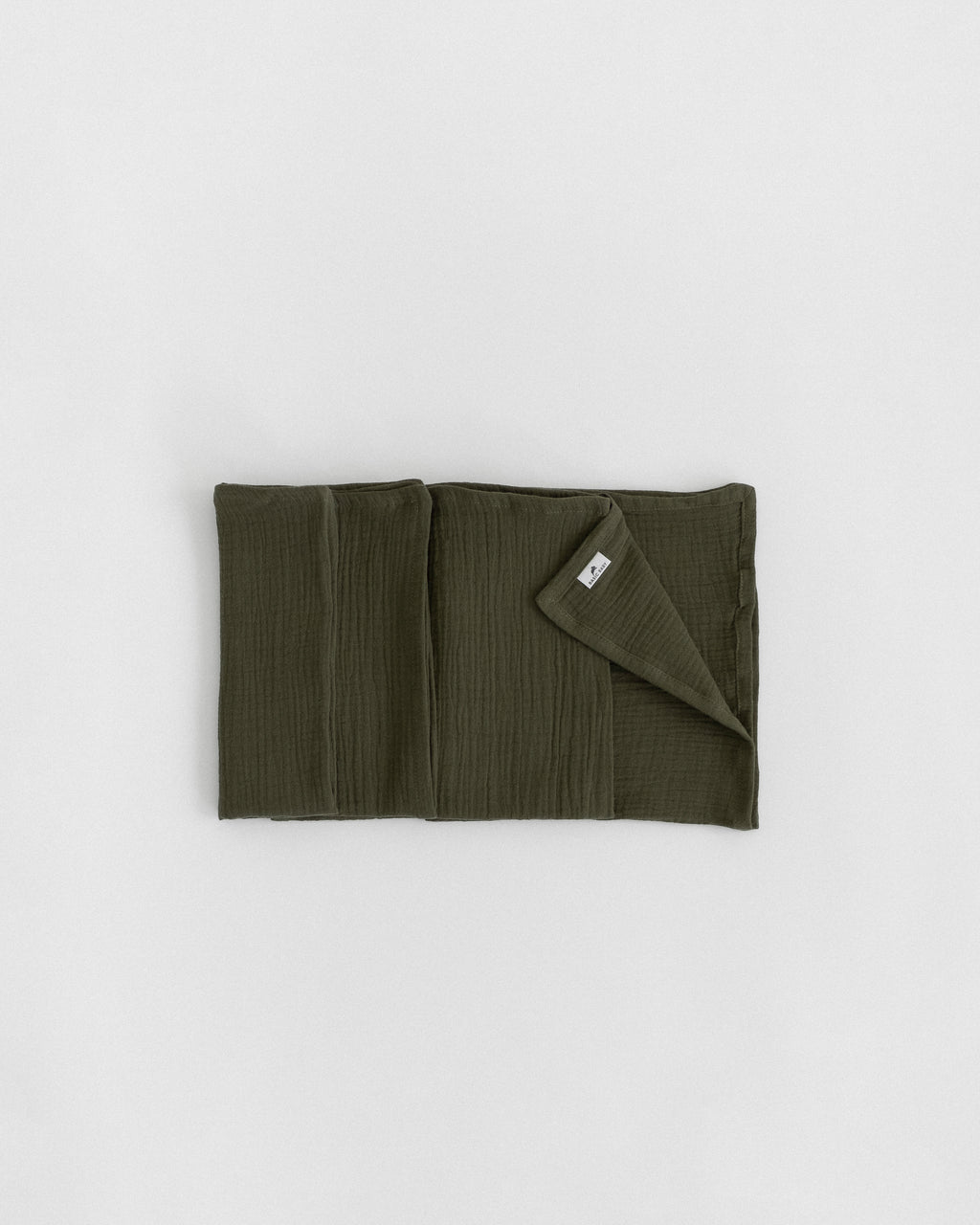 100% pamut muszlin kendő (3 db) 'FOREST GREEN'