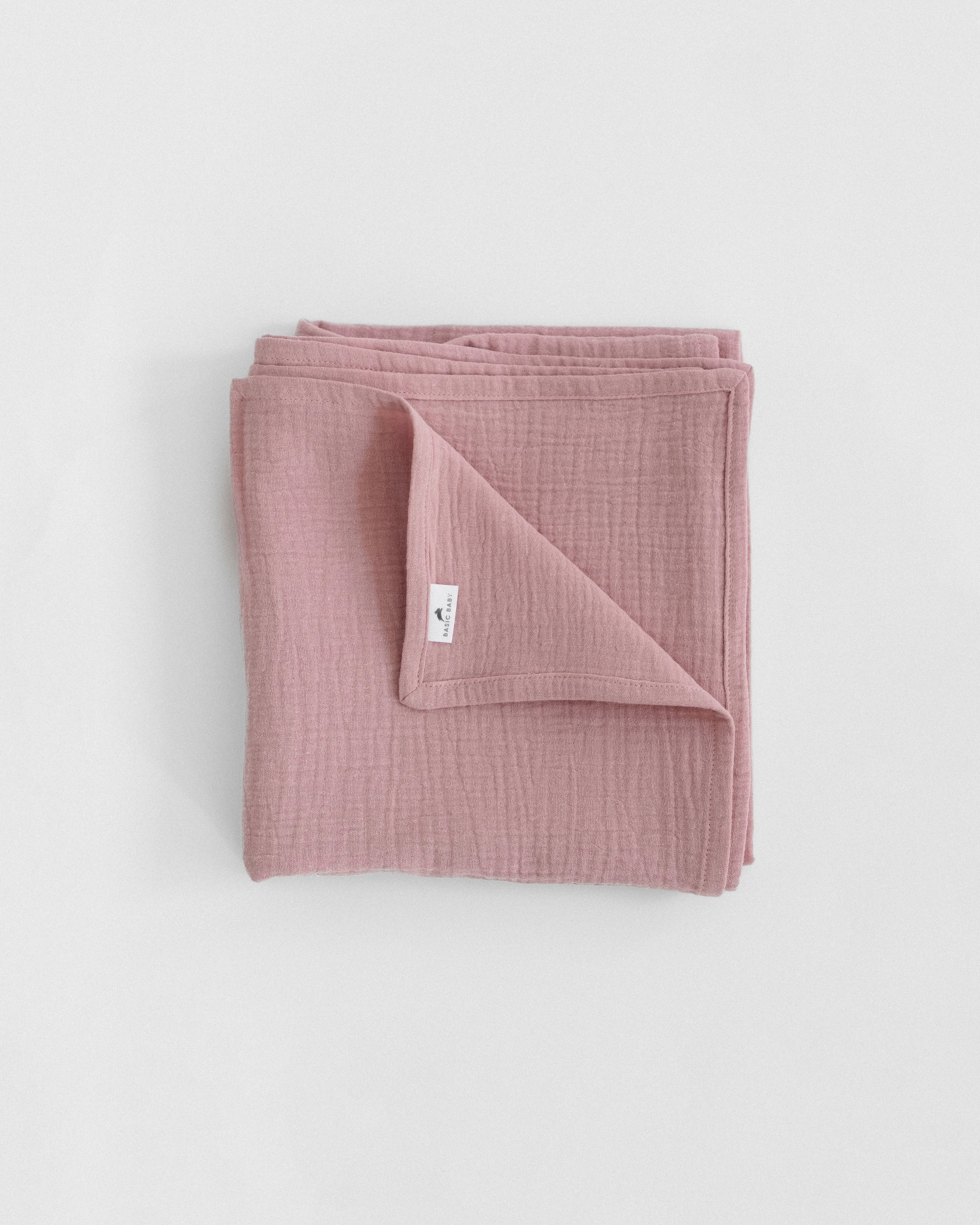 100% pamut muszlin takaró 'DUSTY PINK'