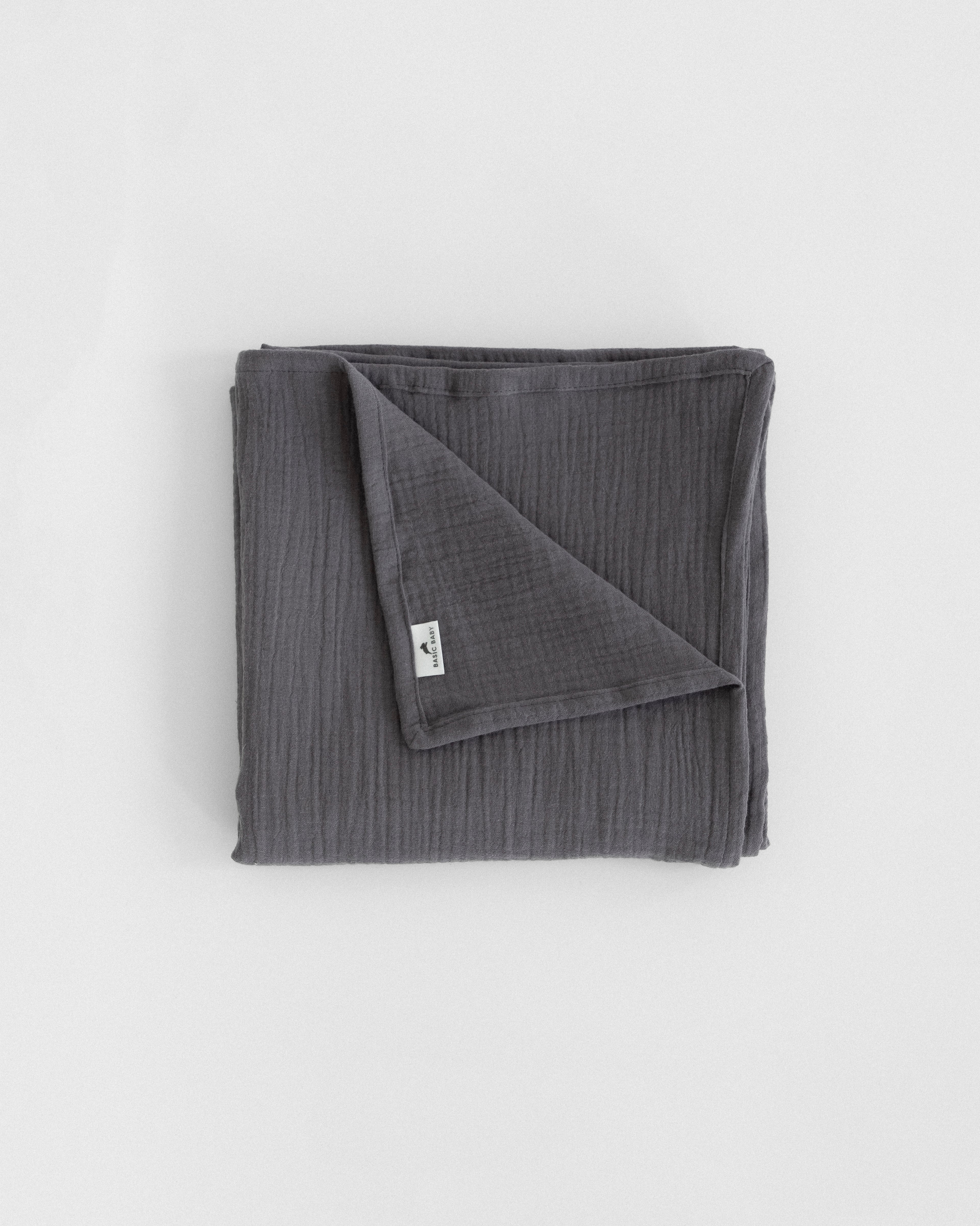100% pamut muszlin takaró 'ANCHOR GREY'