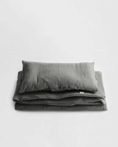 100% pamut muszlin ágynemű 'ANCHOR GREY'